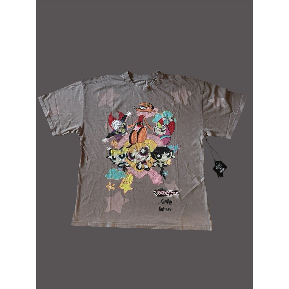 Civil Regime x The Powerpuff Girls Vintage Rose OS Shirt Men’s Size XXL NWT